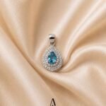 Blue Topaz Dewdrop Pendant