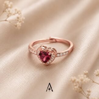 Sweetheart Garnet Ring