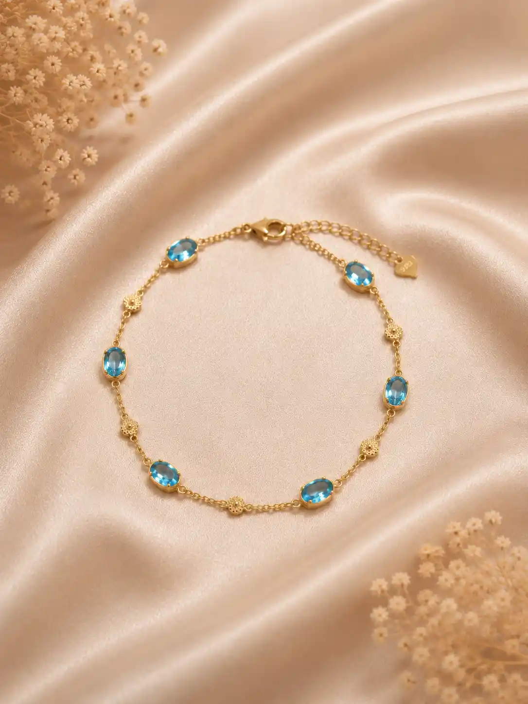 Topaz Charm Bracelet1