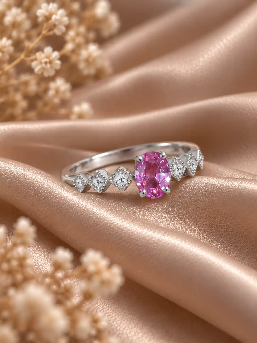 Pink Sapphire Allure Ring2